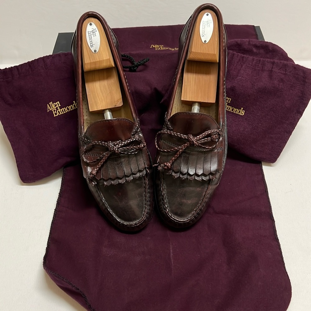 Allen Edmonds Kilt Loafers. Size 12B. Complete w/Dust Bags, Cloth,original box!
